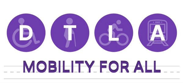 DTLA Mobility For All Logo Alt Language banner