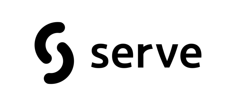 Serve logo - horizontal - black